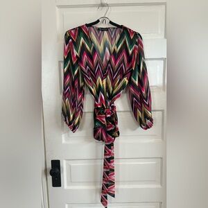 INC Multicolor Blouse, size L